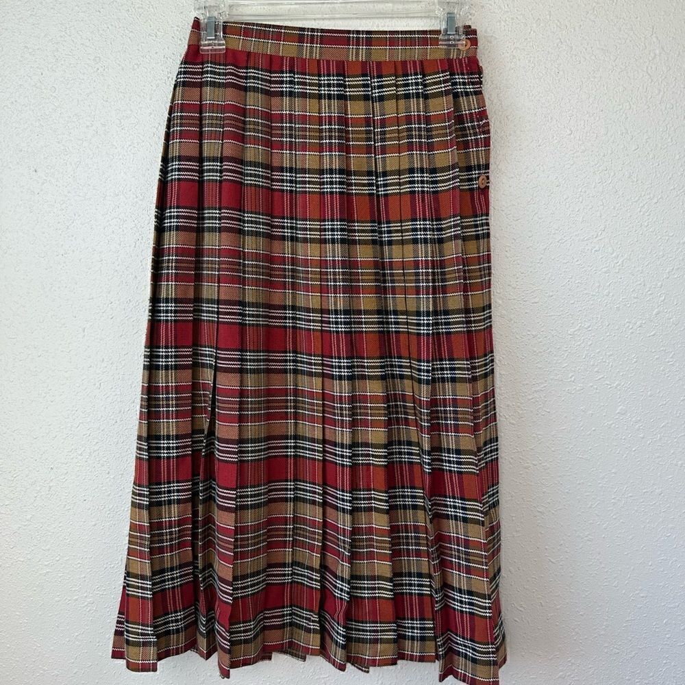 EUC Liz Baker Essentials Women’s Plaid Skirt